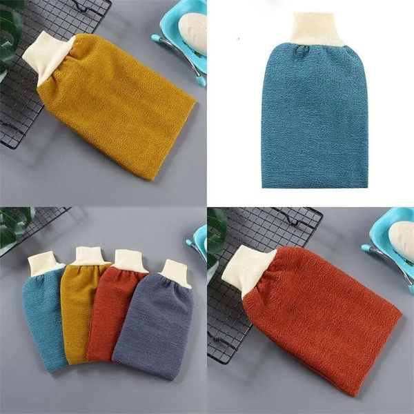 Sides Gloves Both Thicken Bath Towel Fashion Towels Frosting Back Mud Rubbing Mittens Washcloth Apply Men Women Rre1 s