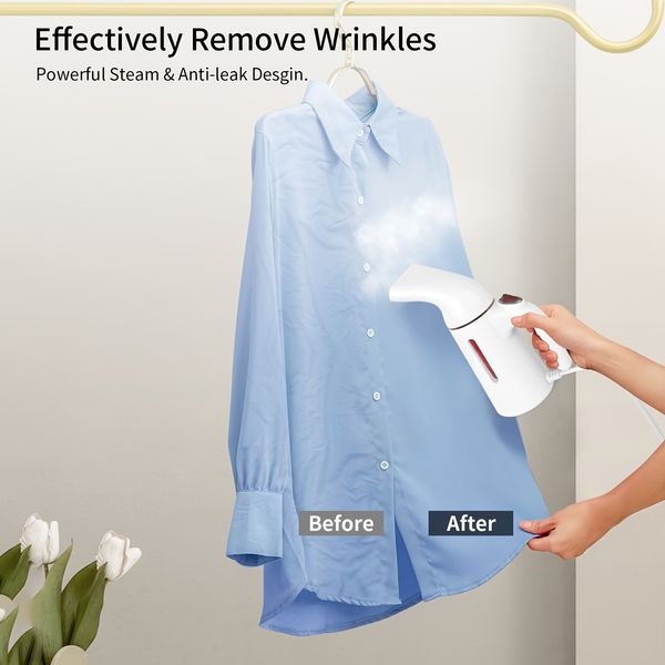 1pcs Portable Multi-Functional Garment Steamer Fast Heating Handheld Travel-Friendly Easy-to-Use Multi-Purpose Steam Iron for Wool Sensitive