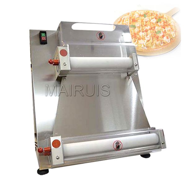 Electric pizza dough roller machine for commercial and home use in noodle and pizza preparation