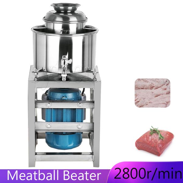 High-speed commercial meatball beater for fish, beef, and pork blending in kitchens