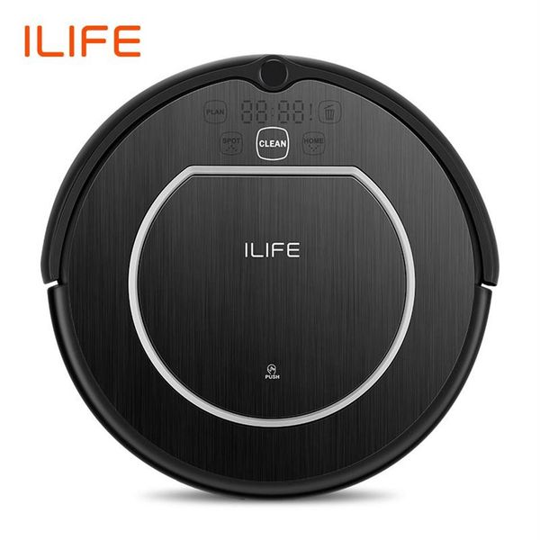 V55 ILIFE Pro Vacuum Cleaner Robot Sweep Wet Mop Virtual Wall Planned Cleaning Powerful Suction for pet hair and hard floor Y200318r