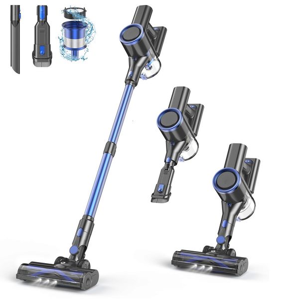 Cordless Stick with 3 Powerful Suction Modes Anti-Tangle Cleaner Home 8-in-1 Rechargeable Vacuum for Carpet Hair Hard ors f024