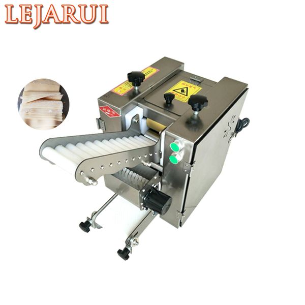 Electric automatic dumpling wrapper maker for commercial use, producing round wonton skins with dough press technology