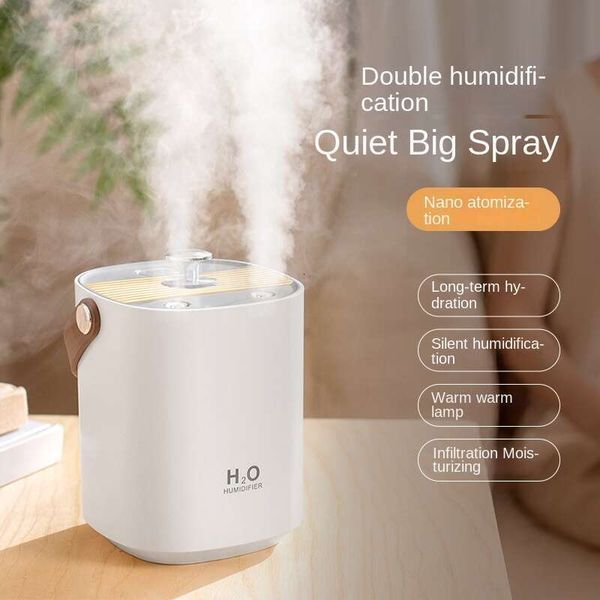 Portable Double Mist Humidifier | Whisper-Quiet for Home & Office