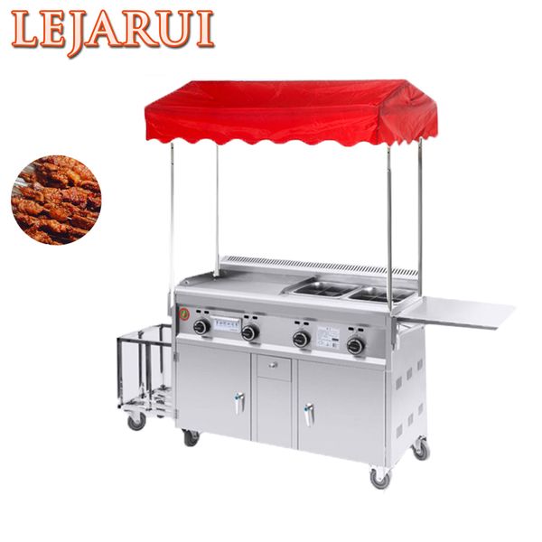 New gas-powered mobile snack cart for commercial teppanyaki in 2023