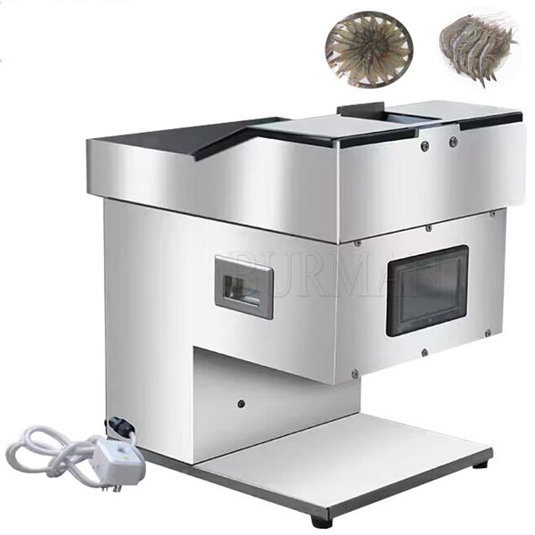 Automatic shrimp back opener machine for prawns