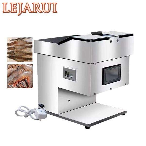 Commercial shrimp peeler and deveiner machine for back opening and butterfly cutting