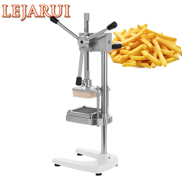 Stainless steel potato slicer with adjustable thickness for perfect fries (7mm, 10mm, 14mm)