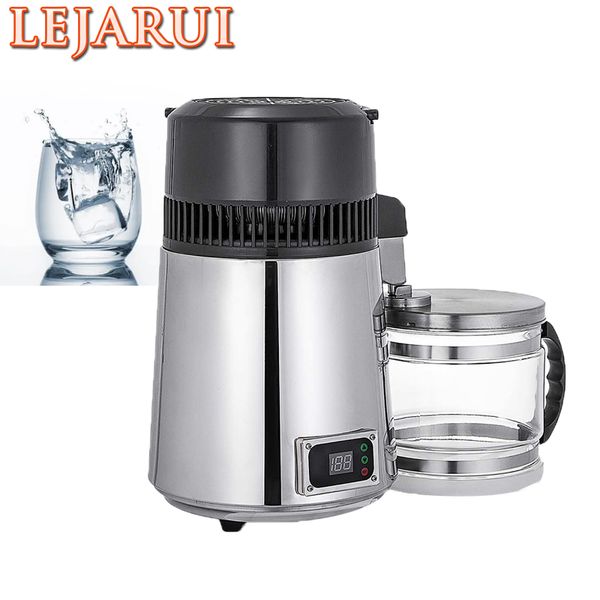 4L Water Distiller Purifier Filter Dispenser Heating Drinking Bottle Softener 304 Stainless Home Appliance