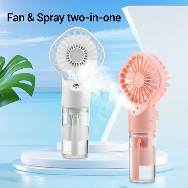 Portable Handheld Artifact USB Charging Summer Supplies Outdoor Water Spray Mist Cooling Mini Fan Mini Ventilador De Enfriamiento Por Niebla