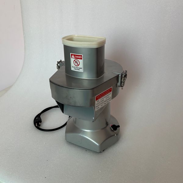 Commercial electric slicer for cutting vegetables and fruits in small kitchen factories, ideal for making french fries