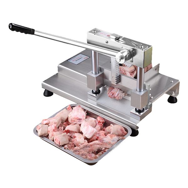 Commercial manual meat slicer for lamb, beef, and mutton with bone-cutting and herb roll features, a versatile kitchen gadget for home use