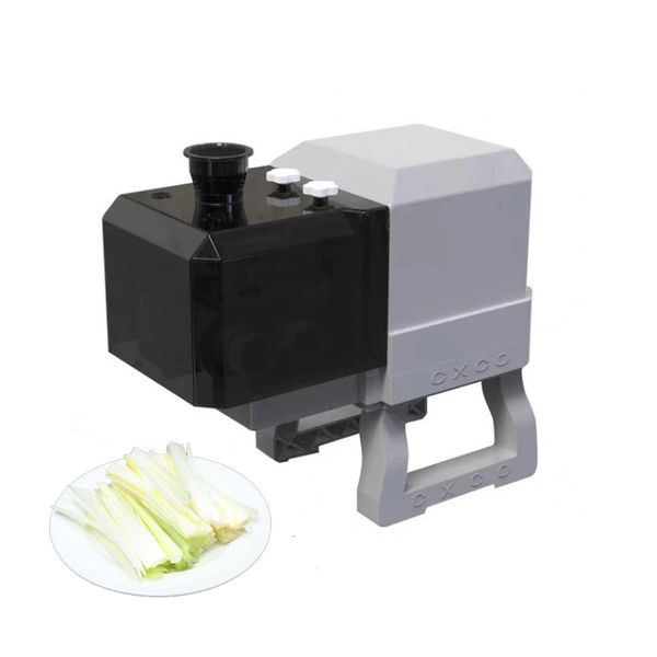 Cutter for slicing green onions, shallots, celery, and peppers into strips