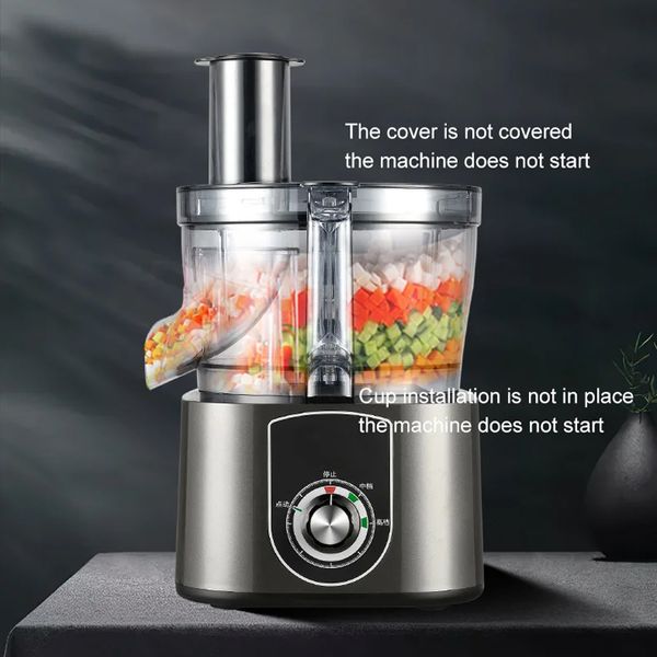 Multifunctional commercial vegetable dicer for slicing and cubing carrots, potatoes, and other foods
