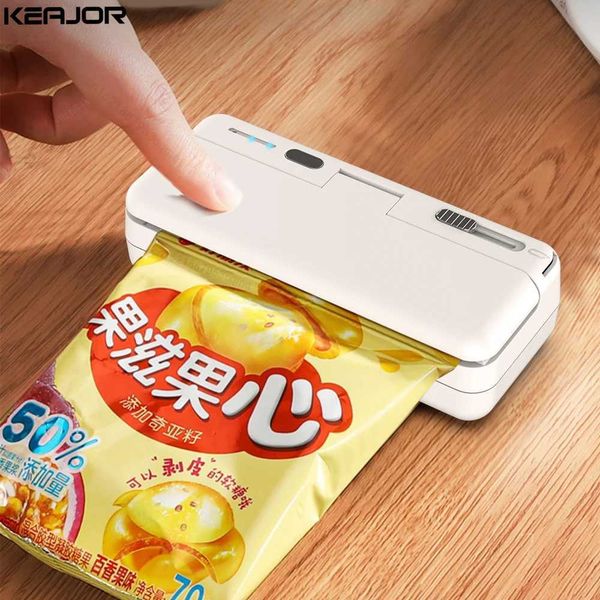 Mini Ser 2-in-1 Plastic Bag Sealed hine Portable Food Packaging Bag Ser USB Charging Handheld Plastic Bag Y241205