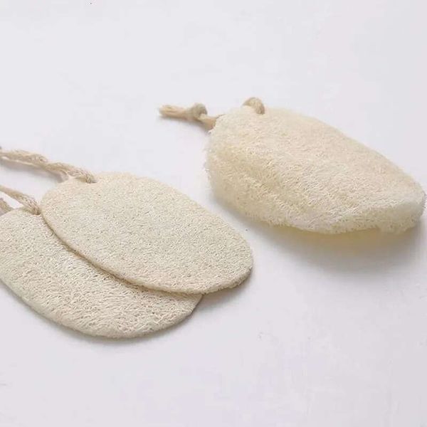 100 natural loofah sponges with cotton ropes for shower exfoliation and body cleansing