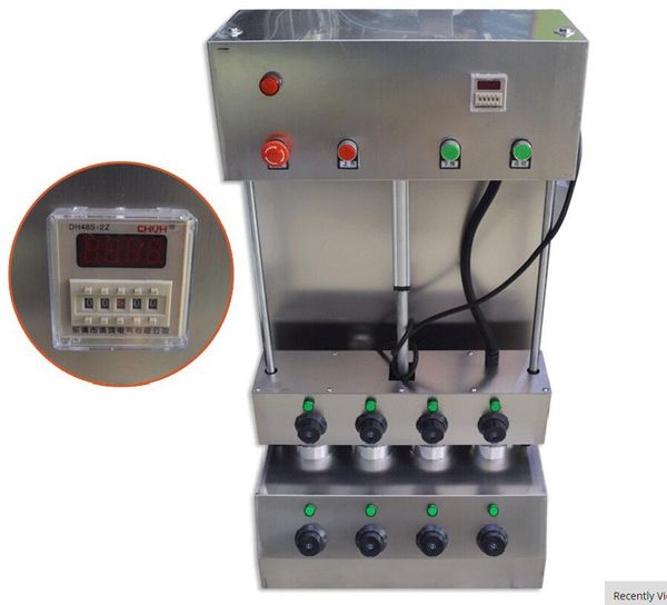 Pizza Cone Maker Machine Stainless Steel Pizzas Cones With Rotary Oven Forming Moulding Equipment 4 Moulds Umbrella Shape
