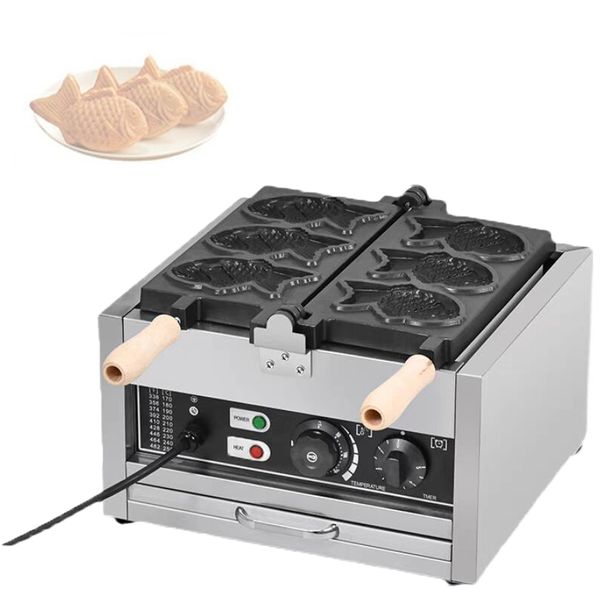 220V/110V Fish Shape With Close Mouth Taiyaki Maker Commercial Fish Shaped Waffle Electric Taiyaki Machine