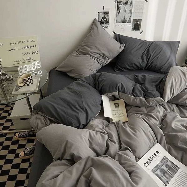 Ins Pink Strawberry Bedding Set with Simple Floral Print for Adults and Kids, All-Season Duvet Cover C241218