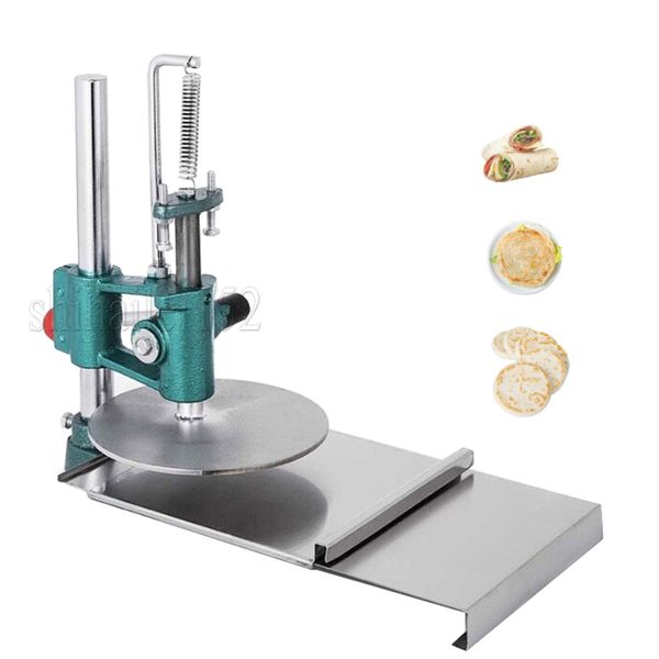 Commercial manual pizza dough press machine for pastry and pizza flour dough sheeting
