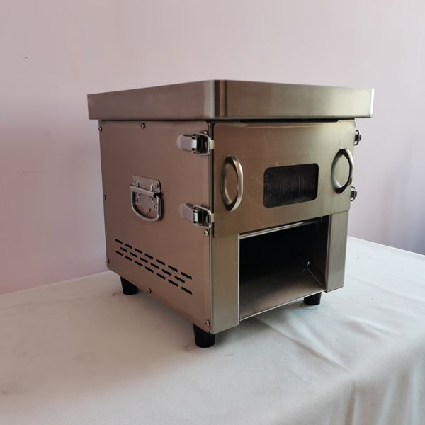 Electric stainless steel meat cutter with detachable slicing and dicing functions