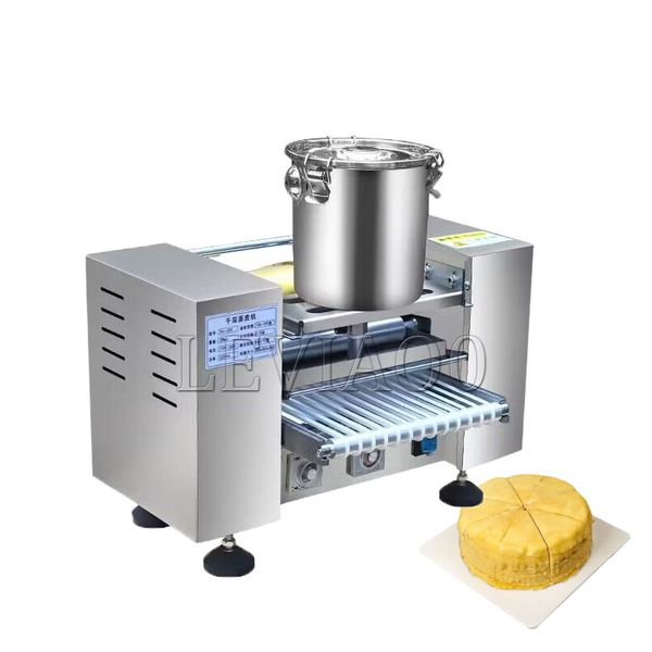 Automatic Rolled Omelette Crust Forming Machine Eggs Rolls Sheet Making Machine Round Layer Crepe Cake Egg Skin Making Machine