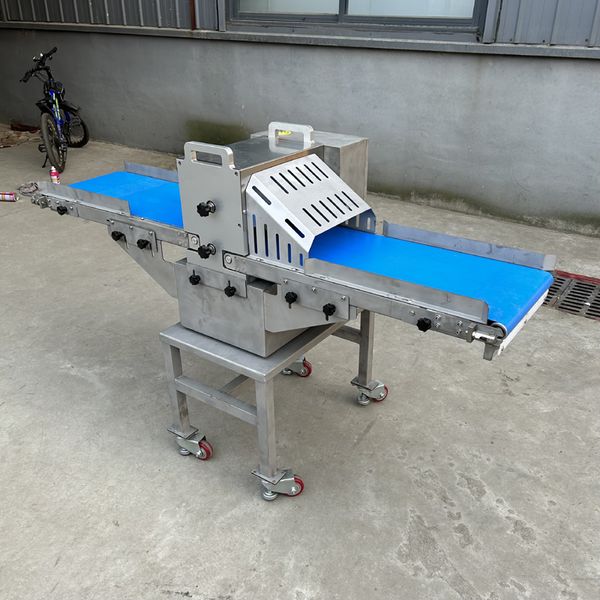 Commercial frozen fish meat band saw for cutting bones, available in 110V and 220V desktop models