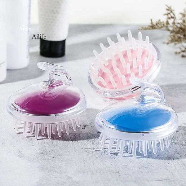 Silicone scalp massager comb for hair washing and shower spa massage
