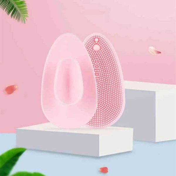 Gentle silicone facial brush for cleansing, exfoliating, and massaging all skin types