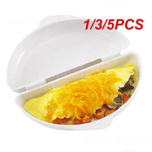 Egg Boilers 1/3/5PCS Useful White Microwave Omelette Egg Maker Tray Non-toxic Eggs Steamer Box Silicone Egg Cooker Egg Poacher Kitchen S2471