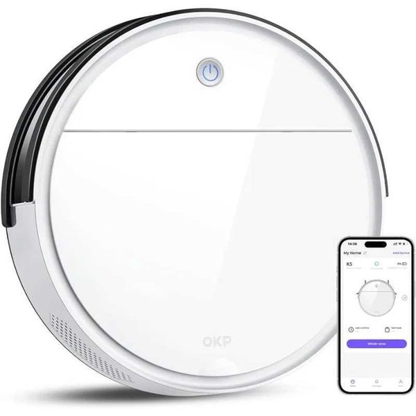 Vacuum Cleaners OKP WiFi/App/Alexa robot vacuum cleaner with scheduling efficient filtration system self charging H240710