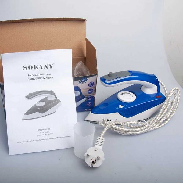 The Houselin steam iron is suitable for 1000 watt clothes and has self-cleaning non stick bottom plate automatic closing and anti slip prope