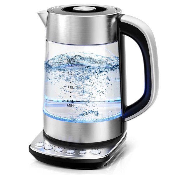 CACHOO 1.7L electric kettle temperature control 5 presets 1 hour to maintain warmth Y241102