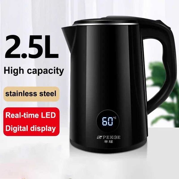 LED digital display electric kettle 304 stainless steel automatic power-off and scratch resistant electric kettle Y241102