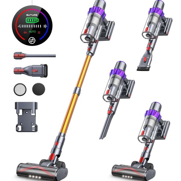 Cordless BuTure Vacuum Cleaner Self-Standing Stick Vacuum with 38Kpa 450W Brushless Motor - Automatically Adjust Suction Anti-Tangle Vacuum
