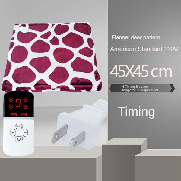 Electric Blanket Thicker Heater Single Body Warmer 45X45CM Heated Blanket US Plug