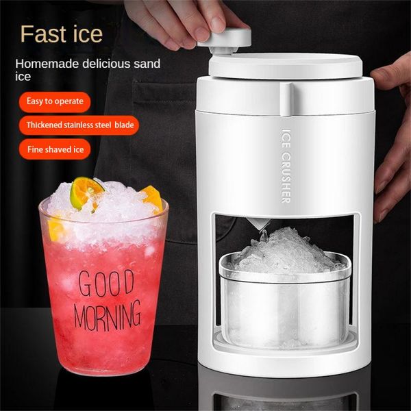 Small Shaved Ice Machine Home Use Manual Smoothie Machine Crushed Ice Artefacts Hail Ice Machine Hand Crank Kitchen Accessories