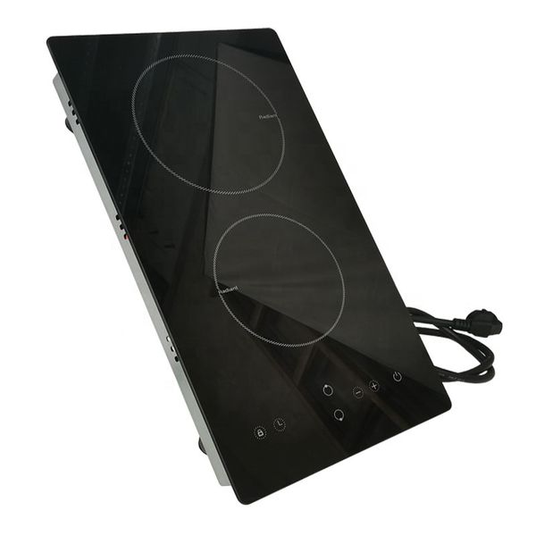 MINI Built in Ceramic Hob Lowest Price BS Plug Vertical Radiant Cooker Cookertop Two Infrared Electric Stove T2V-01