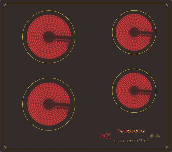 OEM Manufacturer Customized Child Lock Hot Plate 4 Burner Ceramic Stove Electric Infrared Cooker