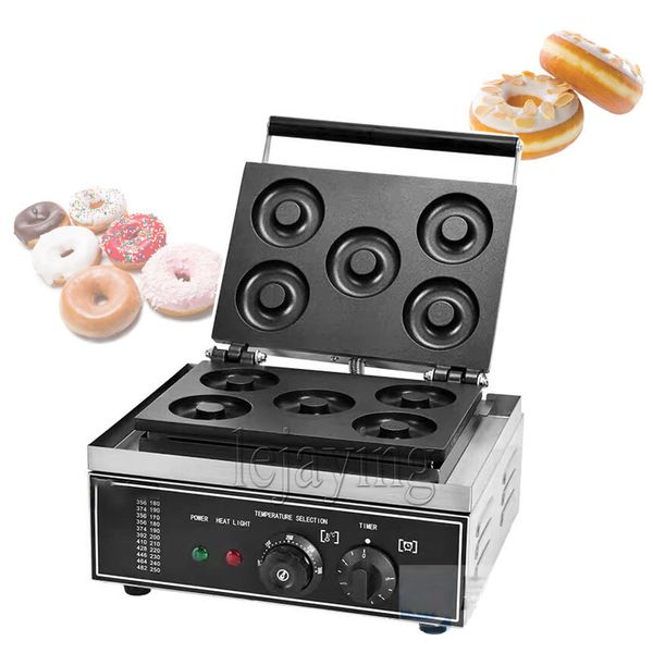 Electric Doughnut Machine Oven Breakfast Donut Advanced Non-Stick Board Core Electric Cake Stall Waffle Machine