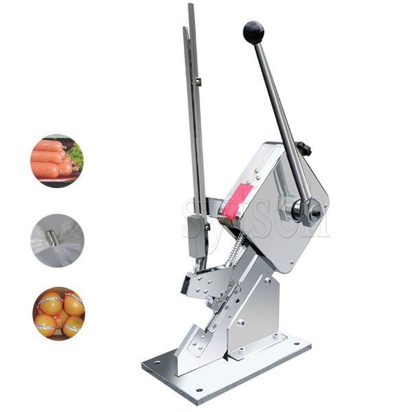 Manual Edible Mushroom U-Shaped Buckle Machine for Ham Sausage Packaging