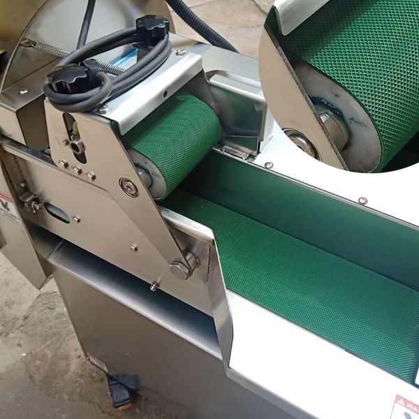 Industrial Electric Vegetable Slicer for Leeks and Onions, 110V/220V Commercial Use