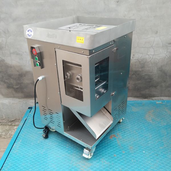 Multi-purpose electric meat slicer for commercial use, efficiently cutting mutton rolls, beef, and fresh meat