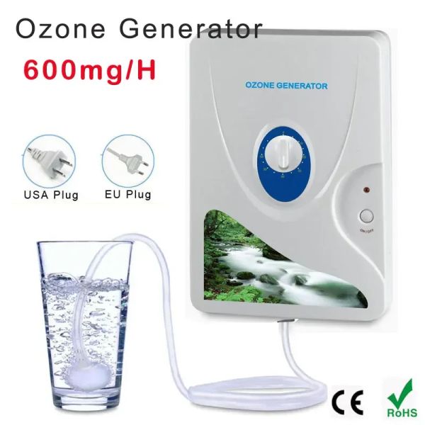 Portable Ozone Generator Air Purifier Fruit Vegetable Washer 600mg