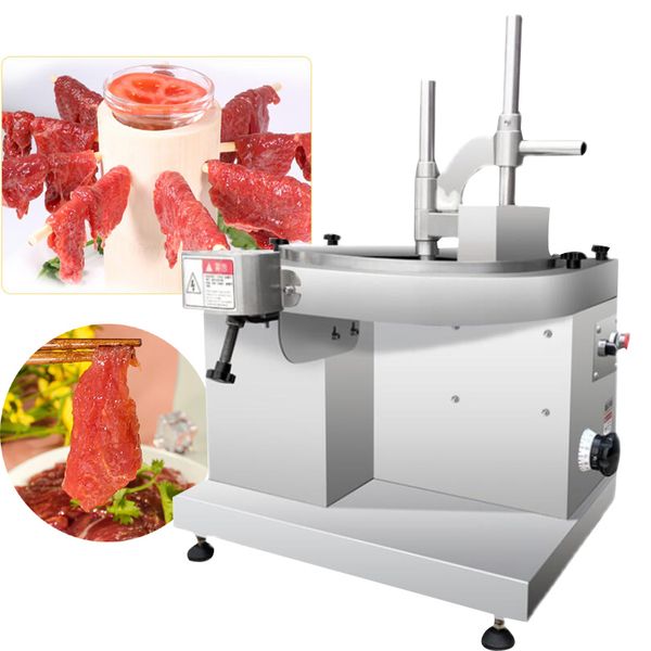 Meat Slicer For Planing Fat Beef Mutton Frozen Meat Roll Plate Tendon Waist Slice Automatic Fresh Meat Cutting Machine