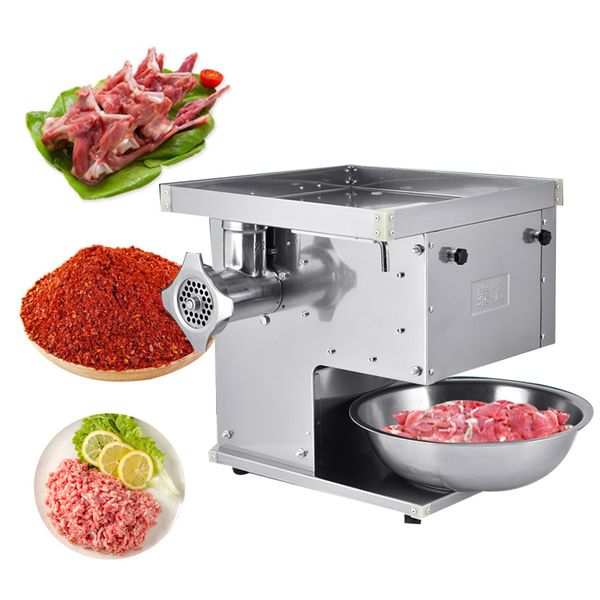 Stainless steel electric meat slicer for vegetables, pork, and lamb with 2200W power and 220V
