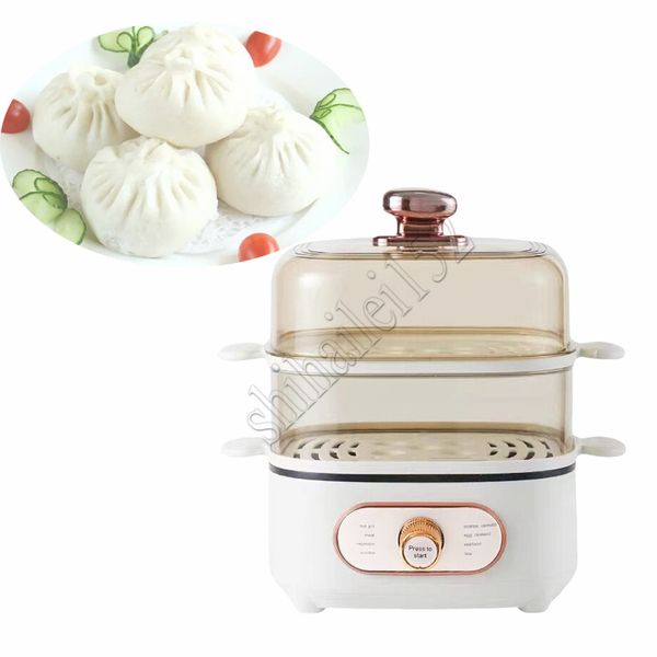 1200W Large Capacity 2-Tier Electric Steamer for Vegetables, Seafood, and Meat