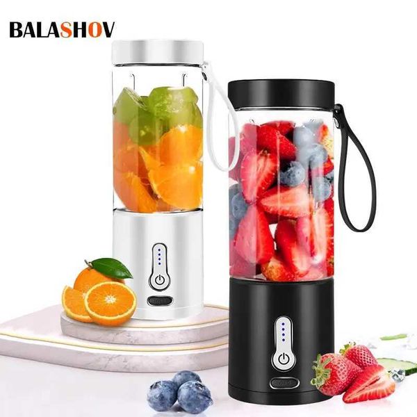 Juicers 530ML Powerful Portable Blender for Smoothies Shakes USB Rechargeable Food Processor Fruit Mixer Machine Mini Juicer Blender CupL464
