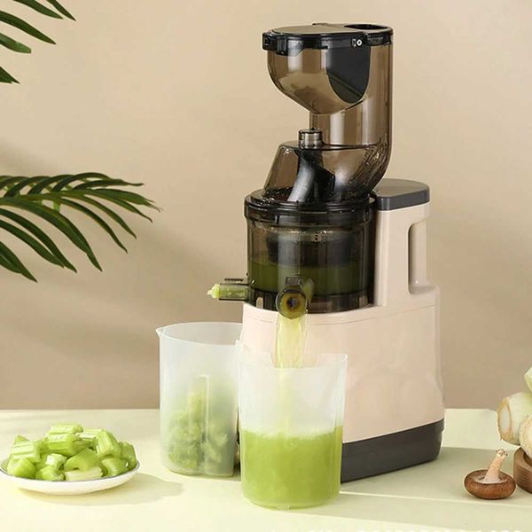 Juicers Houselin Slow Cold Press Juicer Machines Vegetable and Fruit 500W Slow Masticating Juicer Machines with 7-inch Large Feed ChuteL464