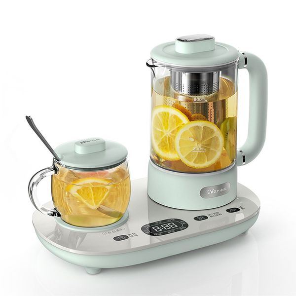 220V household electric glass kettle for automatic tea brewing, multi-functional stewing cooker promoting health preservation (Bear/YSH-C06N1 model)